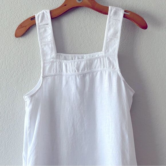 Madewell NWT Embroidered Tank Mini Dress in Linen Size 2 in Eyelet White - Picture 13 of 14
